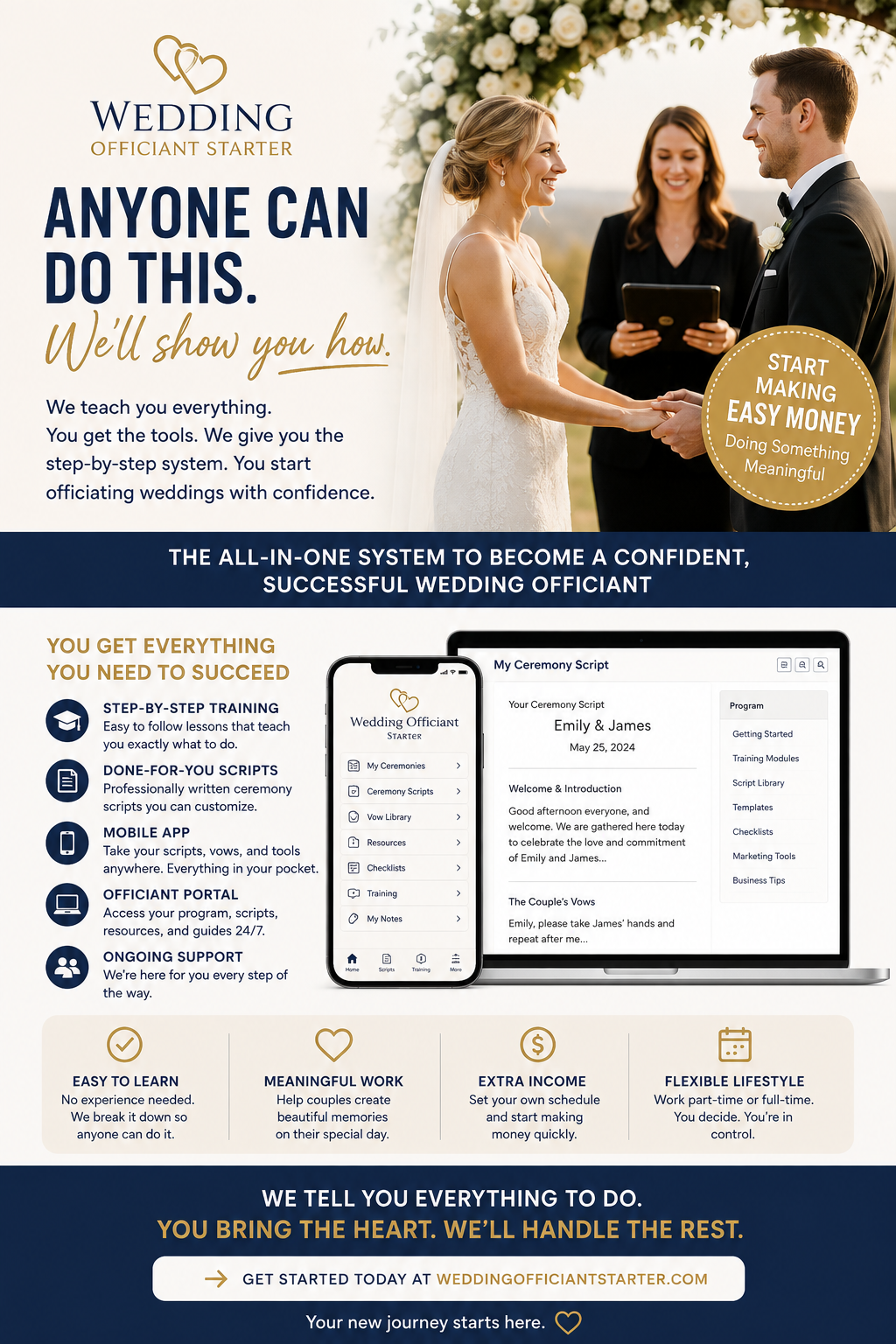 Wedding Officiant Starter project promotional graphic